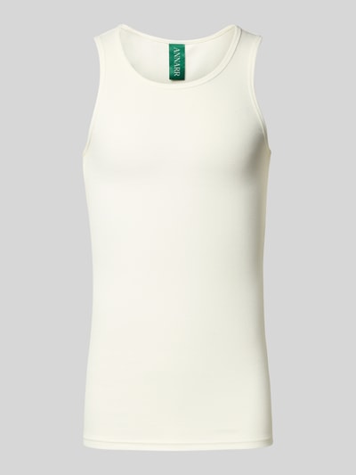 ANNARR Tanktop in Ripp-Optik Modell 'RIC' Weiss 2
