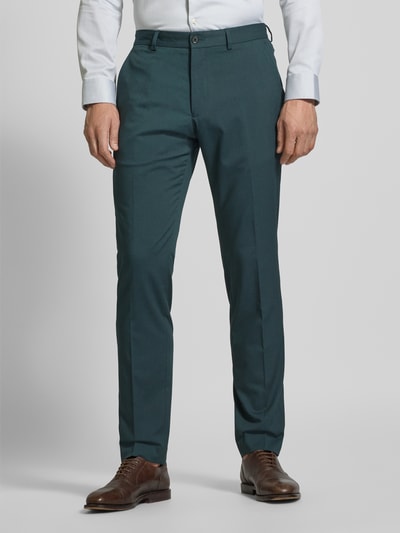 s.Oliver BLACK LABEL Regular Fit Anzughose mit Gürtelschlaufen Dunkelgruen 4