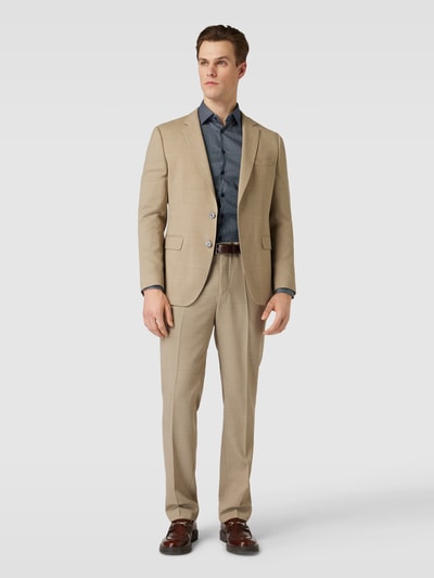 Jake*s Slim Fit Business-Hemd mit Knopfleiste Marine 1