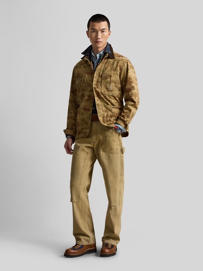 Polo Ralph Lauren Relaxed Fit Hemdjacke aus reiner Baumwolle Beige 1