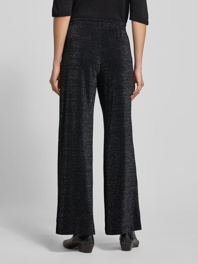 Milano Italy Stoffen broek met elastische band Zwart - 5