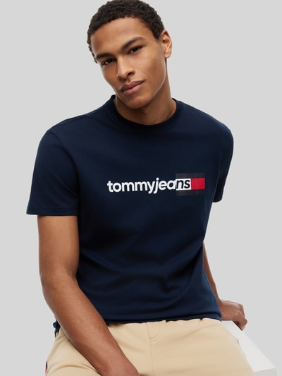 Tommy Jeans Regular Fit T-Shirt aus reiner Baumwolle Marine 3