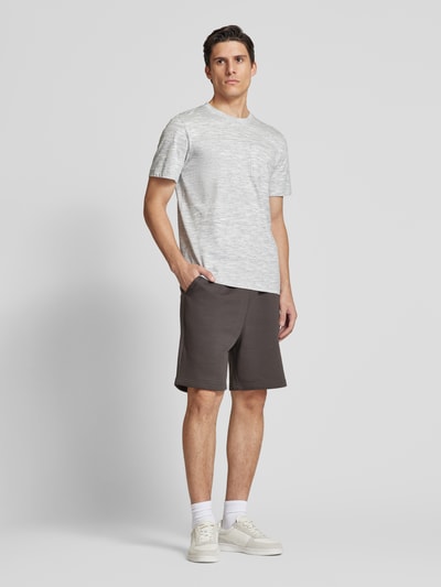 Tom Tailor Denim Relaxed Fit Sweatshorts aus Baumwoll-Mix im Jogger Style Anthrazit 1