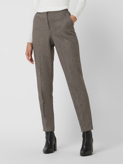Esprit Collection Spodnie materiałowe w pepitkę  Średnioszary melanż 4