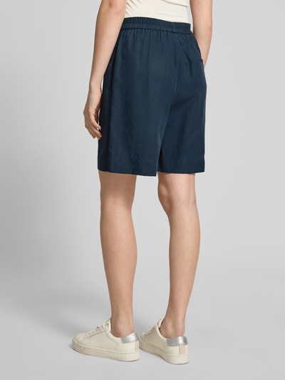 Marc O'Polo Wide Fit Bermudas aus Lyocell-Leinen-Mix Marine 5