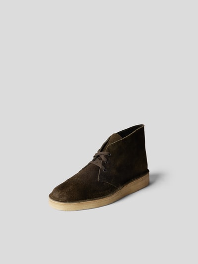 Clarks Desert Boots aus Veloursleder Oliv 2