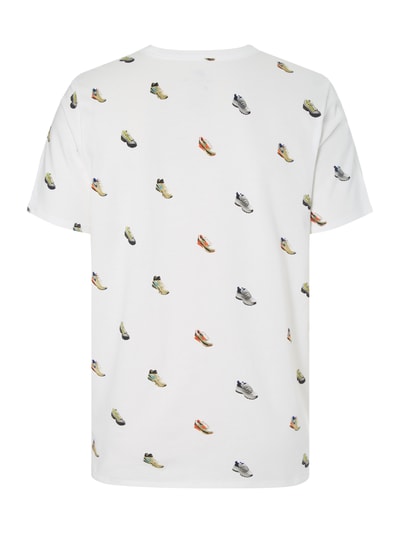 Nike T-Shirt mit Allover-Muster Weiss 3