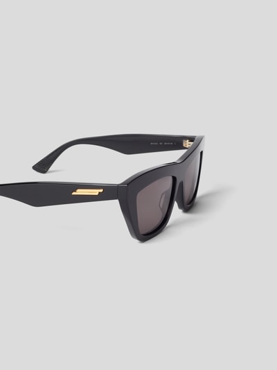 Bottega Veneta Sonnenbrille im Cat-Eye-Stil Schwarz 3