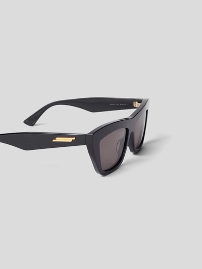 Bottega Veneta Sonnenbrille im Cat-Eye-Stil Black 3