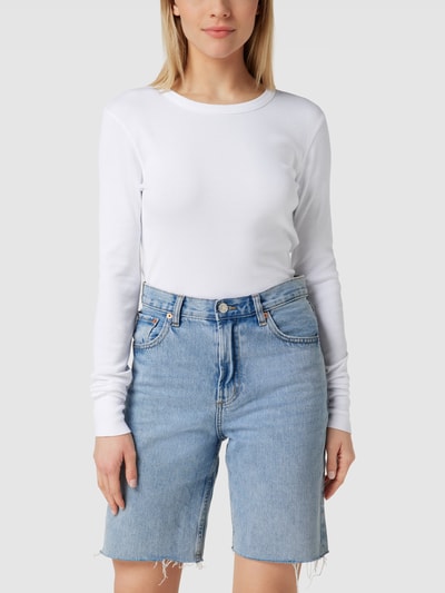 DRYKORN Longsleeve in Ripp-Optik Modell 'NURIT' Weiss 4