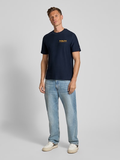 Tommy Hilfiger Regular Fit T-Shirt aus reiner Baumwolle Marine 1
