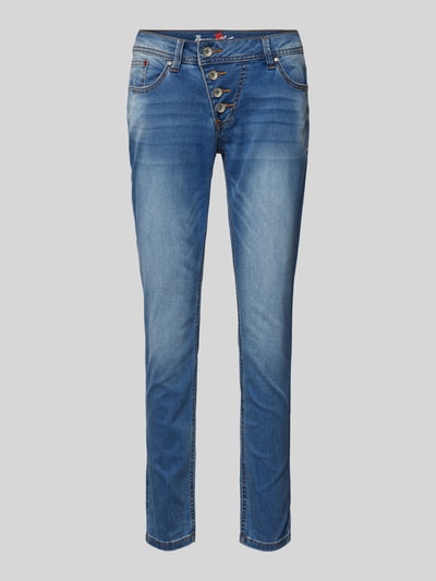 Buena Vista Slim Fit Jeans mit verkürztem Schnitt Modell 'Malibu' Blau 2