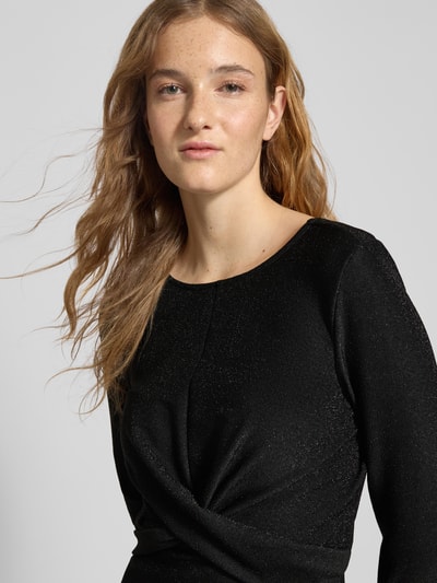 ONLY Tailliertes Cocktailkleid in Wickel-Optik Modell 'RICH' Black 3