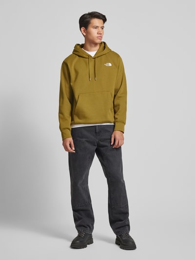 The North Face Hoodie met labelstitching, model 'ESSENTIAL' Kaki - 1