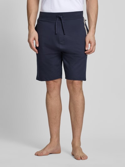 BOSS Regular Fit Sweatshorts aus reiner Baumwolle Modell 'AUTHENTIC' Marine 4