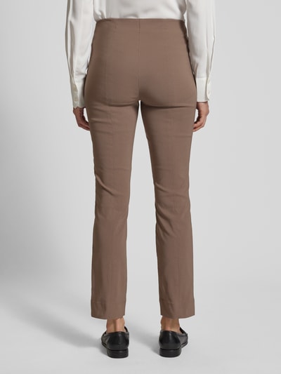 STEHMANN Stoffen broek met deelnaden, model 'INA' Taupe - 5