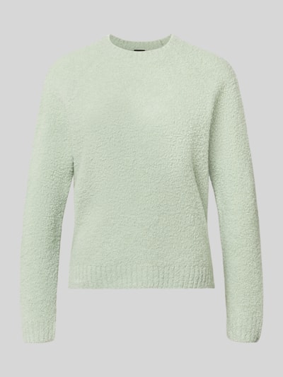 Produktfoto, Relaxed Fit Pullover aus Woll-Mix Modell 'Febisana' von BOSS in hellem Grün mit strukturierter, weicher Oberfläche, Damen Pullover von BOSS