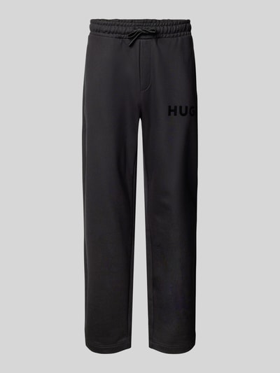 HUGO Comfort Fit Sweathose aus reiner Baumwolle Modell 'DUMRULO' Black 2