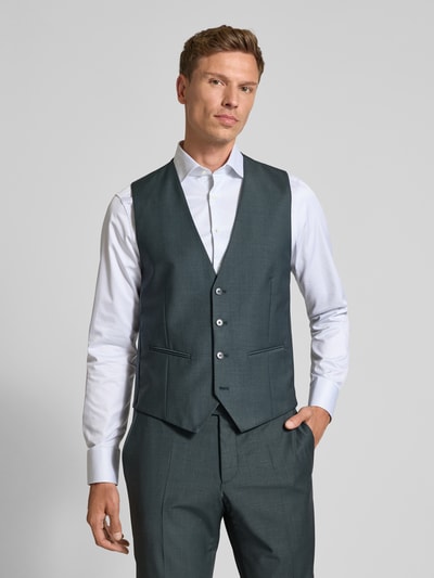 HECHTER PARIS Gilet met V-hals en strookzakken Groen - 4