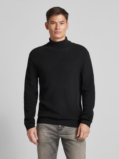 JAKE*S STUDIO MEN Strickpullover mit Rollkragen Black 4