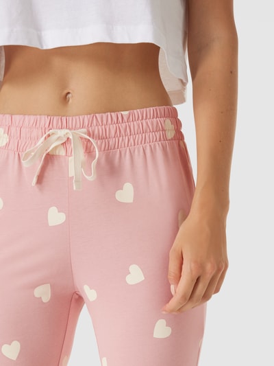 Jake*s Casual Pyjama-Hose mit Allover-Muster Rosa 3