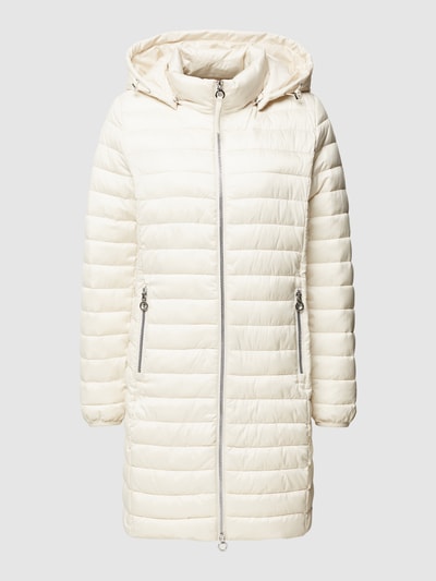 S.Oliver Steppmantel Mit Abnehmbarer Kapuze - Warmer Wintermantel Mit Gürtel