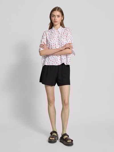 Review Relaxed Fit Shorts mit Leinen-Anteil Black 1