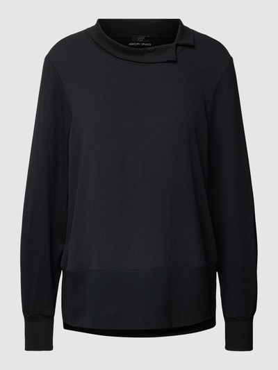 Marc Cain Longsleeve im unifarbenen Design Black 2