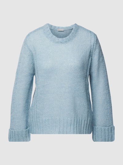 Fransa Strickpullover mit Woll-Anteil Modell 'Bien' Hellblau Melange 2