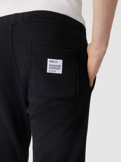 Replay Sweatpants mit Label-Print Black 3