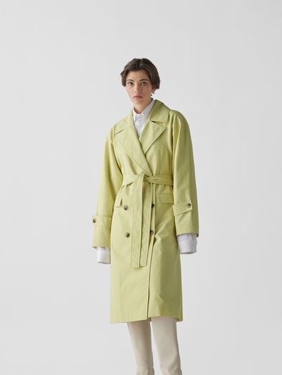 Nina Ricci Mantel mit Reverskragen Hellgelb 4