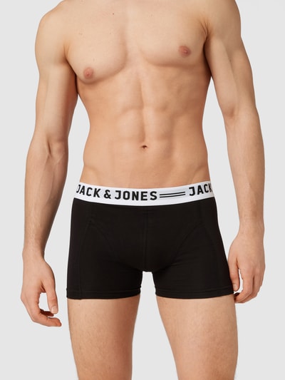 Jack & Jones Obcisłe bokserki o kroju comfort fit w zestawie 3 szt. Czarny 1