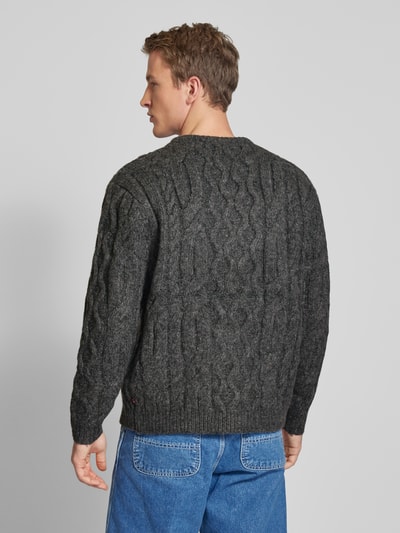 Levi's® Strickpullover mit Woll-Anteil Modell 'BATTERY' Anthrazit 5