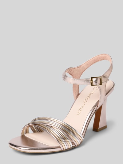 Marco Tozzi Sandalette mit Pfennigabsatz Gold 1