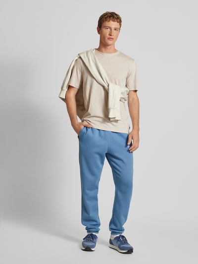 CHAMPION Regular fit sweatpants met labelstitching, model 'ELASTIC CUFF' Blauw - 1