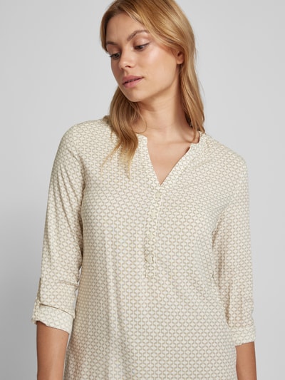 Christian Berg Woman Bluse mit feinem Allover-Muster Beige 3