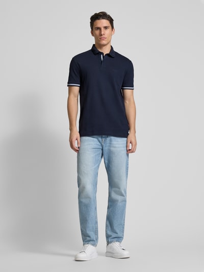 JOOP! Jeans Poloshirt mit Label-Print Modell 'Amare' Marine 1