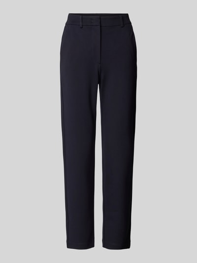 MaxMara Leisure Slim fit stoffen broek met steekzakken, model 'ADEPTO' Marineblauw - 2