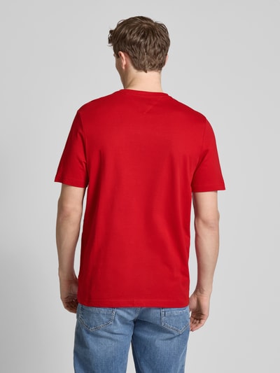 Tommy Hilfiger T-Shirt mit Label-Print Rot 5