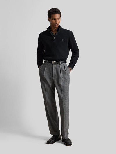 Polo Ralph Lauren Regular Fit Troyer aus reiner Wolle Black 1