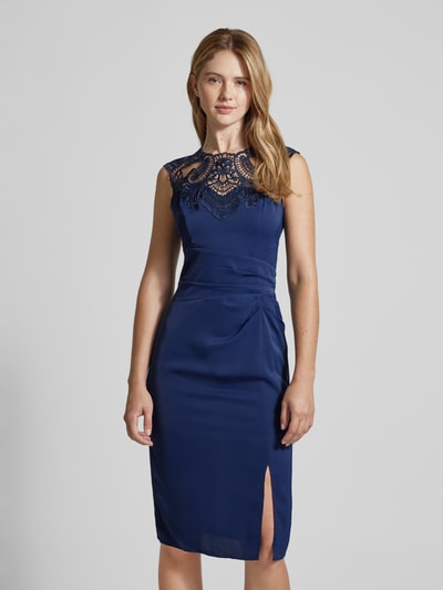 Lipsy Cocktailkleid mit Spitzenbesatz Marine 4