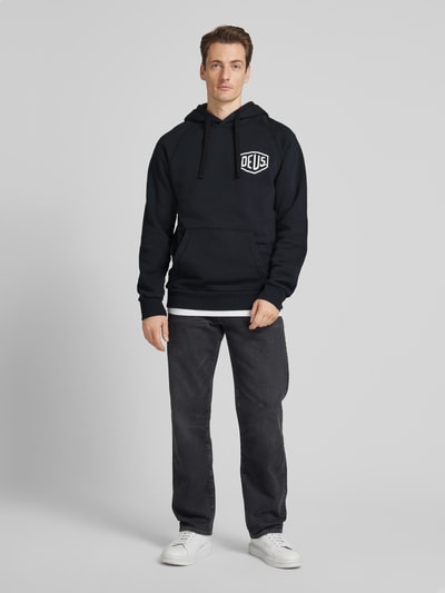 DEUS EX MACHINA Hoodie mit Label-Print Modell 'Venice Address' Black 1