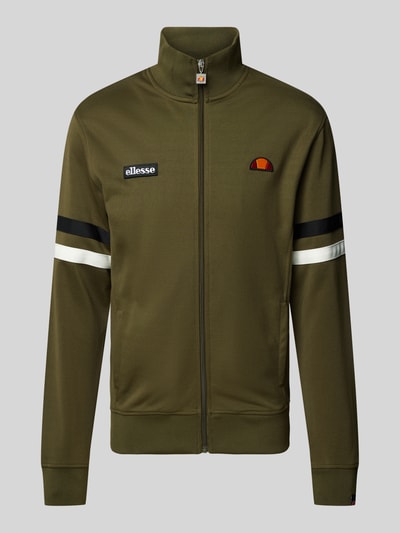 Ellesse Sweatjacke mit gerippten Abschlüssen Khaki 2