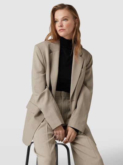 Filippa K Longblazer mit Knopfleiste Gruen Melange 3