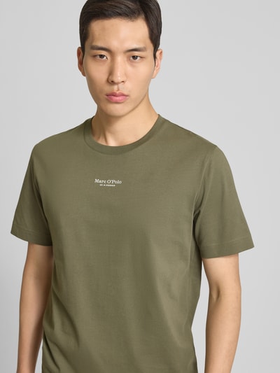 Marc O'Polo Regular Fit T-Shirt aus reiner Baumwolle Oliv 3