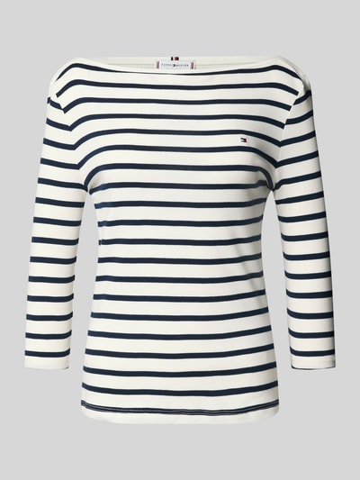 Tommy Hilfiger Slim Fit Langarmshirt aus reiner Baumwolle Weiss 2