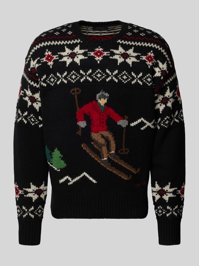 Polo Ralph Lauren Gebreide trui met motiefprint Zwart - 2