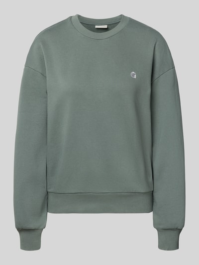 Carhartt Work In Progress Sweatshirt mit Label-Stitching Modell 'CASEY' Lind 2