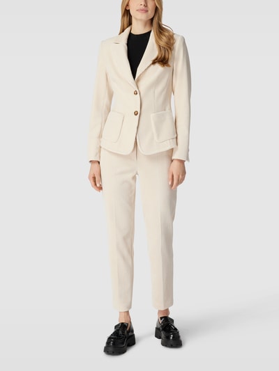 Marc Cain Blazer aus Cord Ecru 1