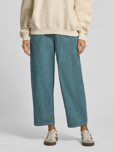 American Vintage Wide leg jeans met elastische band, model 'YDOPARK' Blauw - 4